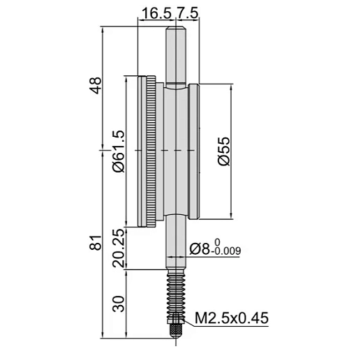 Фото 1 товара Индикатор ИЧ 10.0мм дел 0.01мм IP54, INSIZE