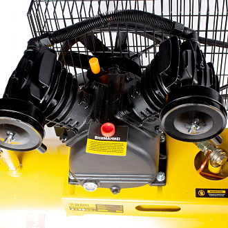 Компрессор воздушный BCV2300/100, ременный привод, 2.3 кВт, 100 литров, 440 л/мин Denzel - фото 8