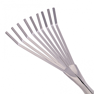 Грабли веерные 9 - зубые, 130 х 420 мм, стальные, пластиковая рукоятка, Connect, Palisad - фото 4