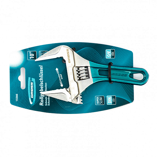 Фото 1 товара Ключ разводной, 160 мм, CrV, укороченная ручка Gross