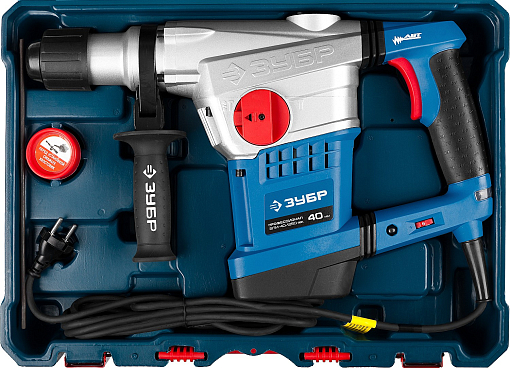 Фото 8 товара Перфоратор вертикальный ЗПМ-40-1250 ЭВК Профессионал ЗУБР 1250 Вт, 250-450 об/мин, 1400-2800 уд/мин, SDS-Max, кейс,