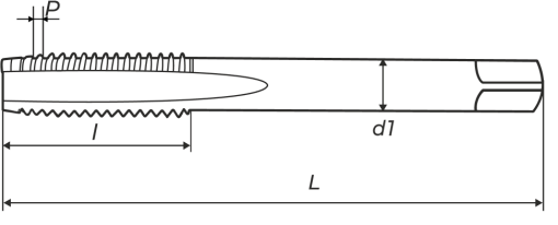 Фото 1 товара Метчик м/р 6х1 кл.2 HSS-V TiCN скв. ZUMO