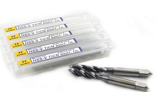 Фото 4 товара Метчик м/р 3х0.5 кл.2 HSS-V TiCN винт. гл. ZUMO