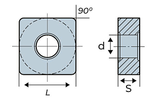 SNMG120412 CV LF6018S токарная пластина Deskar - фото 2