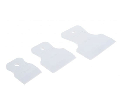 Фото 2 товара Набор шпателей 40-60-80 мм, белая резина, 3 шт,Россия Сибртех