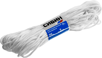 Шнур хозяйственный полиэфирный СИБИН50263 25 м, 3 мм,  - фото 1