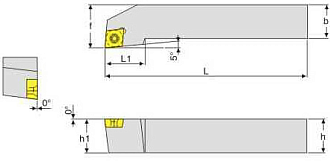 SCLCL2525M12 державка для наружного точения Deskar - фото 2