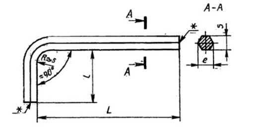 Фото 1 товара Ключ шестигранный имбусовый 5 с внутренним шестигранником