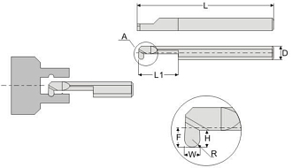 MKR 4 R0.4 L15 минирезец Deskar - фото 3