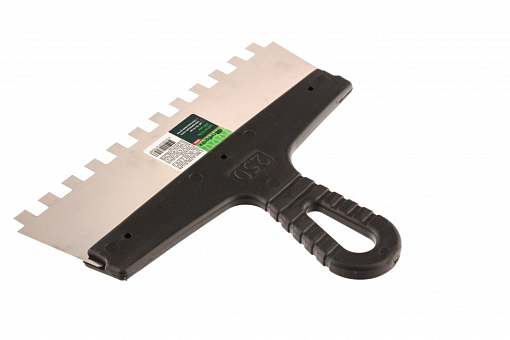 Фото 1 товара Шпатель из нерж. стали, 250 мм, зуб 10 х 10 мм, Сибртех