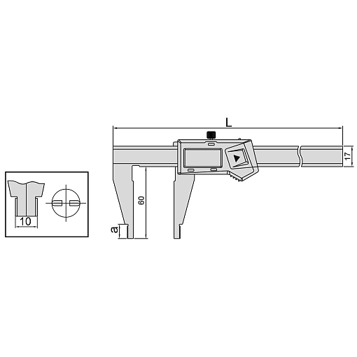 Фото 1 товара Штангенциркуль Шцц- 200 (0.01мм/0.0005") вылет губок 60мм, INSIZE