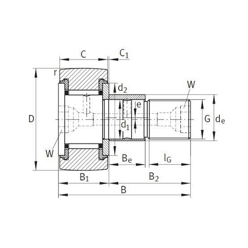 Фото 1 товара Опорный ролик KRE30-PP TECHNIX