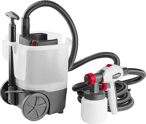 Фото 0 товара ЗУБР 750 Вт, компрессорный, HVLP, краскопульт электрический КПЭ-750 Мастер