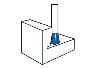 Борфреза перевернутый конус тип N WKN 3х5 dхв=3 Lобщ=38 Blue-Tec Karnash арт. 11.5096-005 - фото 2