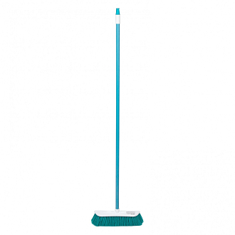 Щетка пластмассовая для подметания пола, 27 см, c черенком, 120 см, бирюзовая щетина, Home Palisad - фото 2