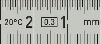 Стальная линейка, гибкая, узкая, нержавеющая Матовый, со шкалой справа налево 300 мм - фото 1