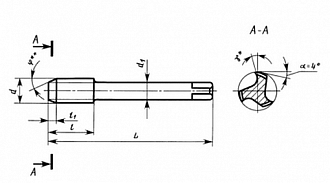 Метчик М 4х0,7 м/р к-т из 2-х шт. Р6М5 Sekira - фото 4