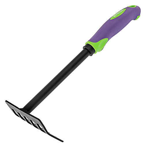 Фото 0 товара Грабли 6-зубые, 110х300 мм, стальные, обрезиненная эргономичная рукоятка, LSR1, Palisad