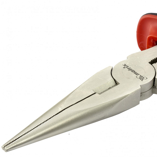 Фото 1 товара Длинногубцы прямые Nickel, 200 мм, никелированные, двухкомпонентные рукоятки Matrix