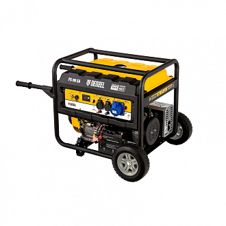 Генератор бенз. PS 90 EA, 9.0 кВт, 230В, 25 л, коннектор автоматики, электростартер Denzel - фото 6