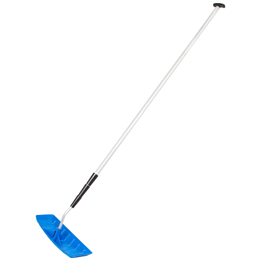 Фото 0 товара Скребок для уборки снега с крыш 610х140 мм, алюминиевая телескоп. рукоятка, длина 2-6 м Россия