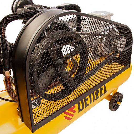 Фото 7 товара Компрессор воздушный BCW3000-T/100, ременный привод, 3.0 кВт, 100 литров, 520 л/мин Denzel