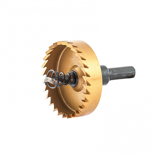 Фото 1 товара Коронка по металлу HSS, 50 мм, нитридтитановое покрытие Denzel