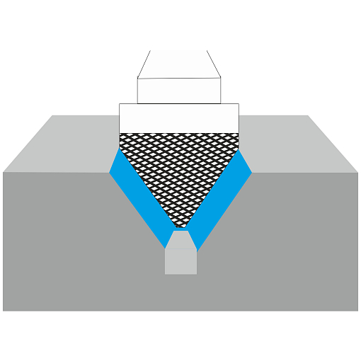 Фото 4 товара Борфреза коническая угол 60° тип J 8х7х6х55 спиральная насечка арт. J08 07М06 Sekira