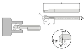 MXR 4 B1.0 R0.2 L10 минирезец Deskar - фото 3
