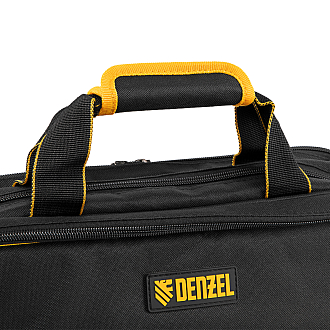 Сумка для инструмента, 400х170х300 мм, 3 отделения, 28 карманов, наплечный ремень Denzel - фото 6
