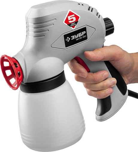 Фото 3 товара ЗУБР 120 Вт, плунжерный, краскопульт электрический ЗКПЭ-120 Мастер