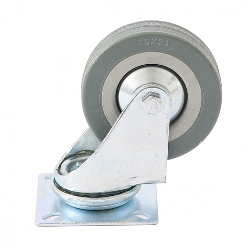 Фото 0 товара Колесо поворотное D 100 мм, крепление платформенное Сибртех