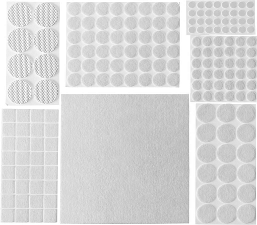 Фото 0 товара Набор: накладки самоклеящиеся на мебельные ножки STAYER 40917-H175 175 шт., белый