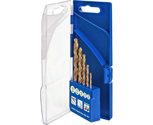 Фото 0 товара Набор сверл по мет. 2-6 мм, 5 шт, кассета Практика