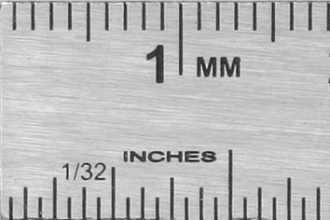 Стальная линейка с ползунком, нержавеющая 150 мм - фото 1