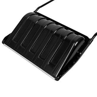 Движок для уборки снега пластиковый, 690х470х1420 мм, стальная рукоятка, Россия Сибртех - фото 2