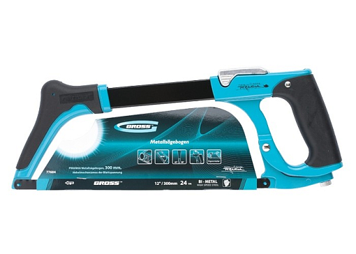 Фото 1 товара Ножовка по мет. "Piranha", 300 мм, рычажный механизм натяжения полотна Gross