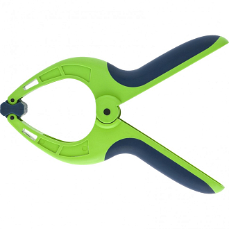 Струбцина клещеобразная 3-3/16, пластиковый корпус, двухкомпонентные рукоятки, усиленная пружина, 82 мм Сибртех - фото 1