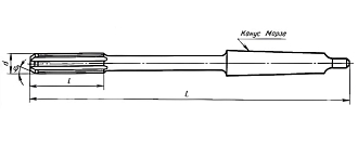Развертка машинная к/х 38,0 Н9 удлиненная Р6М5 Sekira - фото 2