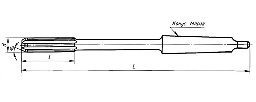 Фото 1 товара Развертка машинная к/х 38,0 Н9 удлиненная Р6М5 Sekira
