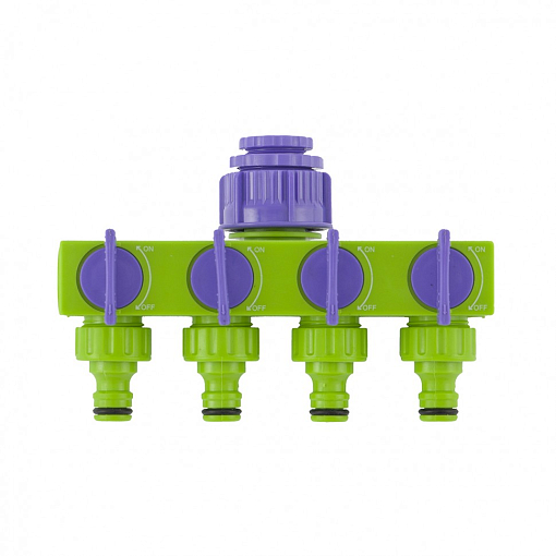 Фото 0 товара Разветвитель четырехканальный 1/2-3/4, регулируемый Palisad