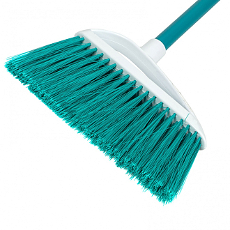 Щетка пластмасс. для подметания пола, премиум, 23 см, c черенком, 120 см, бирюзовая щетина, Home Palisad - фото 3