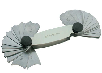 Набор шаблонов радиусных 24шт. 1,0-7,0 mm - фото 1