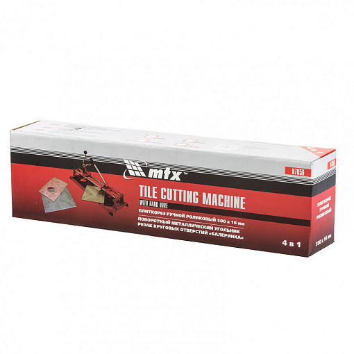 Фото 6 товара Плиткорез 500 х 16 мм, "Балеринка", поворотный мет. угольник MTX