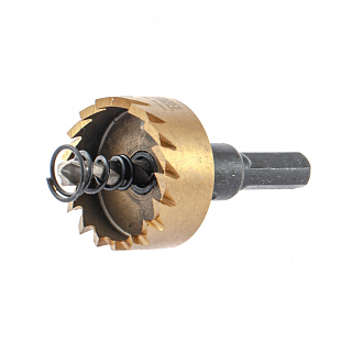 Коронка по металлу HSS, 30 мм, нитридтитановое покрытие Denzel - фото 2