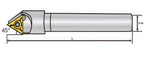 Фото 1 товара Фреза фасочная B45-TC11-C12T1-120aP4-15 корпус под пластины Deskar