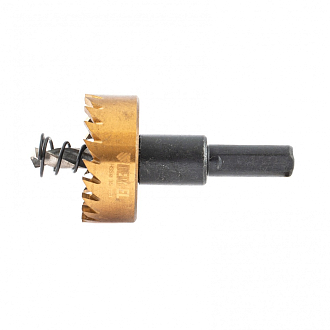 Коронка по металлу HSS, 35 мм, нитридтитановое покрытие Denzel - фото 1