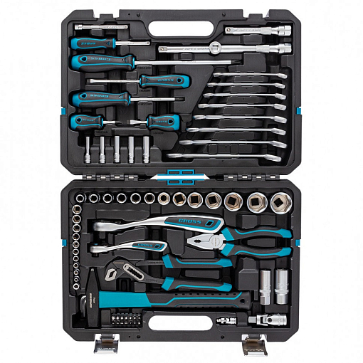 Фото 0 товара Набор инструментов 76 пред., 120 зубьев, CrV1/4, 1/2" Gross