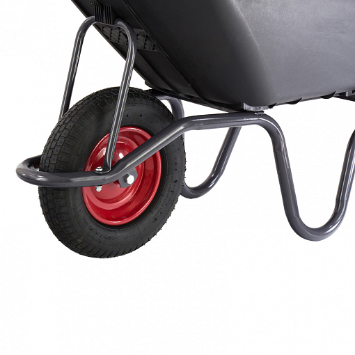 Фото 2 товара Тачка садово-строительная с пласт. корытом, грузоподъемность 175 кг, объем 90 л Сибртех