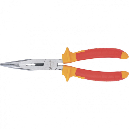 Фото 0 товара Длинногубцы изогнутые Insulated, 200 мм, двухкомпонентные рукоятки Matrix Professional